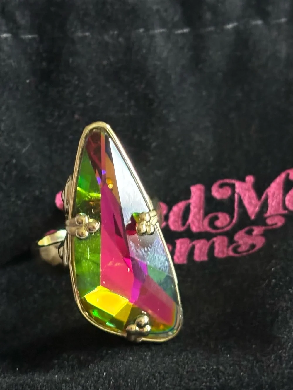 Feed Me Gems Volcano Aura Ring